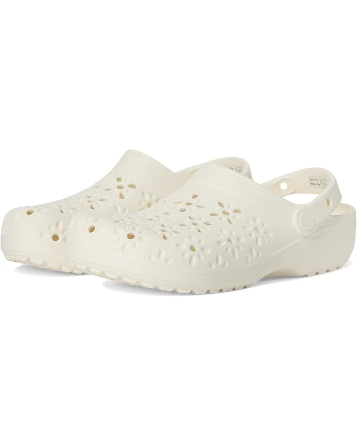 Crocs Classic Clogs with Floral Cut Out Design 1 Crocs Classic Clogs with Floral Cut Out Design