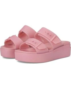 Crocs Brooklyn Buckle Low Wedge | Sandals -Komat Crocs Store 617gYFErUVL. AC SR736920