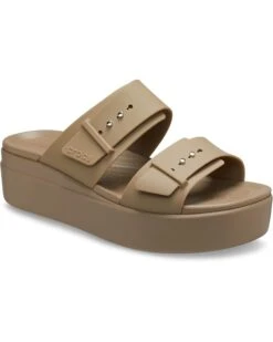 Crocs Brooklyn Buckle Low Wedge | Sandals -Komat Crocs Store 6191s3T83NL. AC SR736920