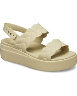 Crocs Brooklyn Woven Low Wedges Platform Sandals -Komat Crocs Store 61DhdNoXuoL. AC SR736920