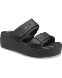 Crocs Brooklyn Buckle Low Wedge | Sandals -Komat Crocs Store 61IcbGJKTwL. AC SR736920