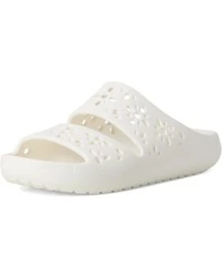 Crocs Classic Sandals 2.0 with Floral Cutout Design -Komat Crocs Store 61NLNr6g79L. AC SR736920