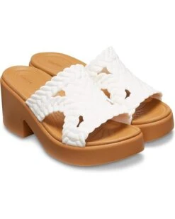 Crocs Brooklyn Woven Slide Heels -Komat Crocs Store 61OFuAaqhoL. AC SR736920