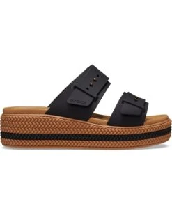 Crocs Brooklyn Buckle Low Wedge | Sandals -Komat Crocs Store 61WhFVINFXL. AC SR736920