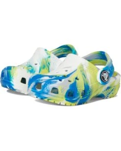 Crocs Kids Classic Marbled Tie-Dye Clog (Toddler) | Clogs